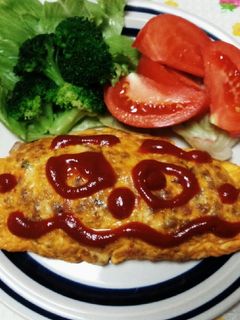 カレーパンマンオムレツ♡-レシピのメイン写真
