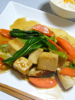 高野豆腐と野菜の中華風炒め-レシピのメイン写真