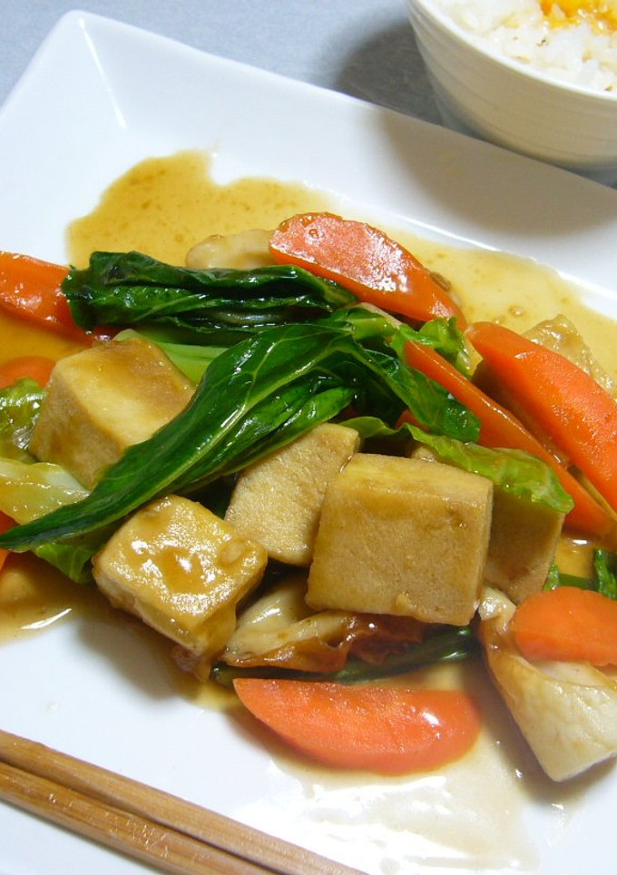 高野豆腐と野菜の中華風炒め-レシピのメイン写真