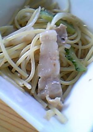 塩豚とゴーヤの中華風パスタ-レシピのメイン写真