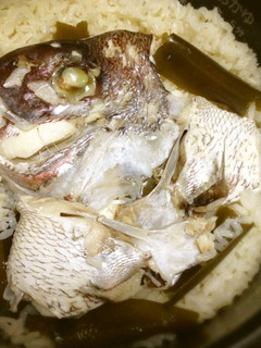 鯛のアラで!簡単おいしい鯛飯-レシピのメイン写真