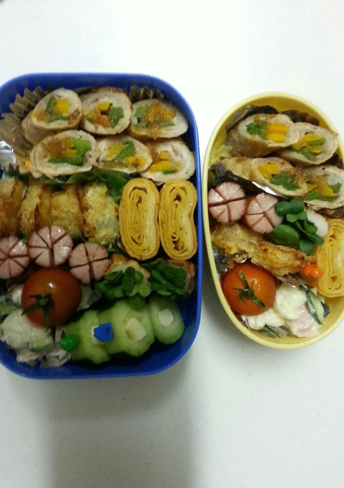 お弁当(娘と息子用)-レシピのメイン写真