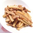 豚肉入りでぼりゅーみーなレンごぼきんぴら