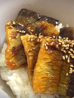 ごはんがすすむ〜♪秋刀魚の蒲焼き丼!!-レシピのメイン写真