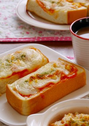 10分で作る♪トマトスープでピザトースト-レシピのメイン写真