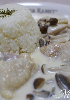 簡単ウマ！チキンとキノコのクリーミ煮込み-レシピのメイン写真