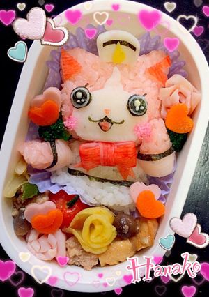 くまちゃんの抜き型で！セーラーにゃん弁当-レシピのメイン写真