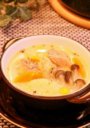 速攻で煮る❀生鮭の簡単クリームスープ❀-レシピのメイン写真