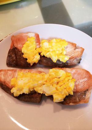 鮭のタママヨ焼き-レシピのメイン写真