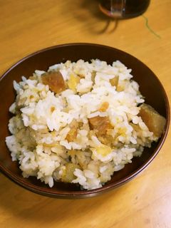 簡単!深夜からのさつまいもご飯(涙)-レシピのメイン写真