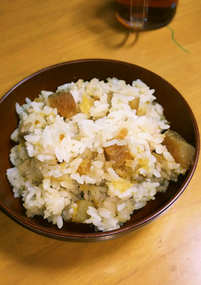 簡単！深夜からのさつまいもご飯(涙)-レシピのメイン写真