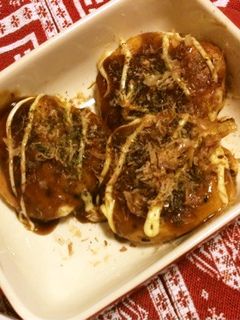 がんもどきとチーズの簡単お好み焼き風-レシピのメイン写真