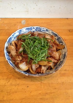 豚バラと玉葱の大葉味噌炒め-レシピのメイン写真