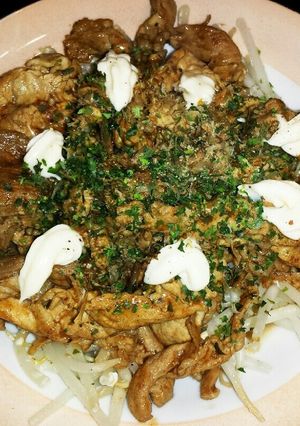 簡単1品★肉野菜炒めお好み焼き味-レシピのメイン写真