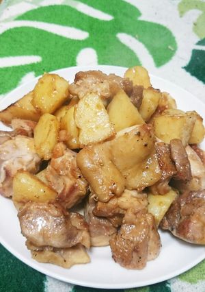 鶏肉とじゃがいものガーリック炒め☆-レシピのメイン写真