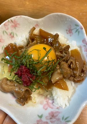 夏の梅豚丼-レシピのメイン写真