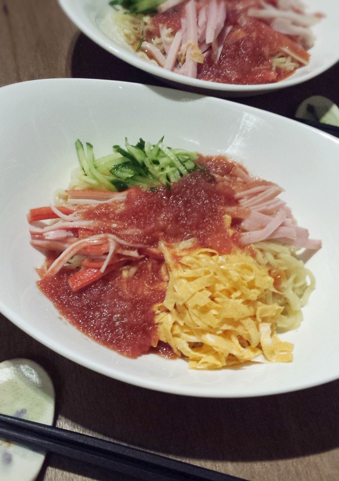 トマトソースの冷やし中華-レシピのメイン写真