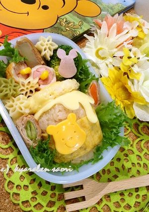 くまのプーさんのハニーポットキャラ弁-レシピのメイン写真