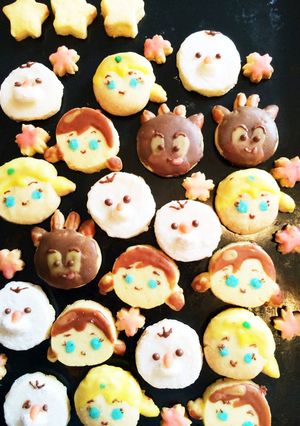 可愛いクッキー つむつむ アナ雪Ver-レシピのメイン写真