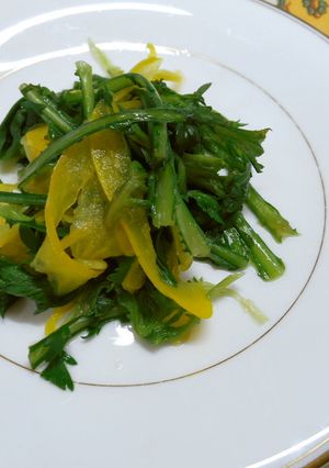調理油なし　春菊の蒸し物-レシピのメイン写真