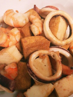 魚介類と厚揚げの炒めもの-レシピのメイン写真