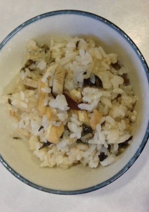 潮の香！わかめご飯-レシピのメイン写真