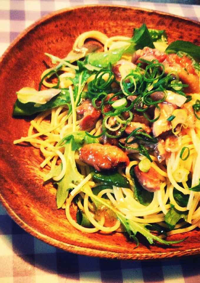 塩やきとり缶で塩レモンの簡単和風パスタ-レシピのメイン写真