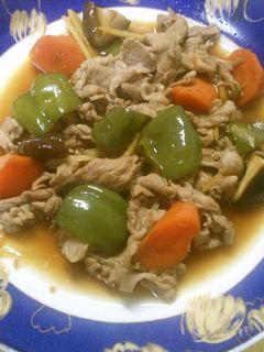 簡単 豚肉 ピーマン 椎茸 めんつゆ炒め-レシピのメイン写真