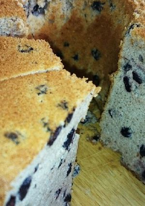 ドライブルーベリーで米粉シフォンケーキ♪-レシピのメイン写真