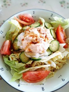マルちゃん正麺を使ってサラダ冷やし中華☆-レシピのメイン写真