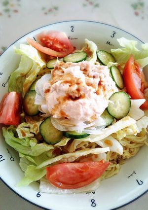 マルちゃん正麺を使ってサラダ冷やし中華☆-レシピのメイン写真