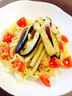 生姜トマトで野菜たっぷり!ヘルシー冷麺-レシピのメイン写真