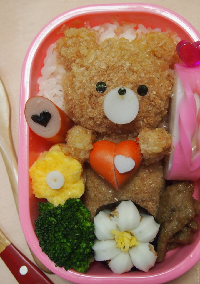 デコ弁♡かつお節でくまさんおにぎり弁当-レシピのメイン写真
