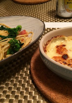 【簡単・時短】菜の花のペペロンチーノ-レシピのメイン写真