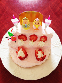 簡単に美味しいひな祭りケーキ♡-レシピのメイン写真
