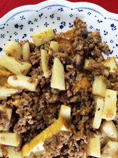 厚揚げと長芋のコクうま味噌マヨ炒め-レシピのメイン写真