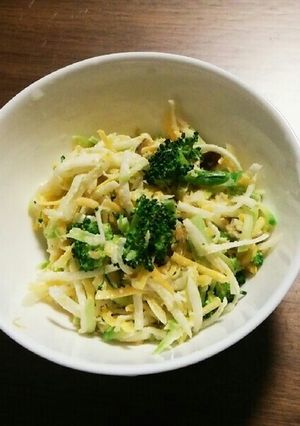 ブロッコリーの茎も美味しく！サラダ-レシピのメイン写真