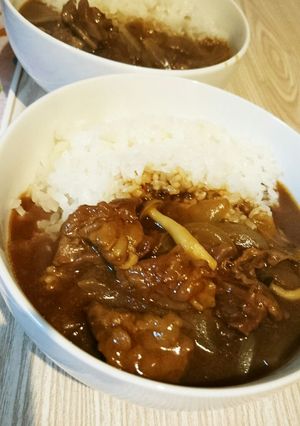 我が家の牛スジカレー-レシピのメイン写真