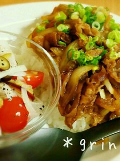 スピードがっつり♪しょうが焼き丼プレート-レシピのメイン写真