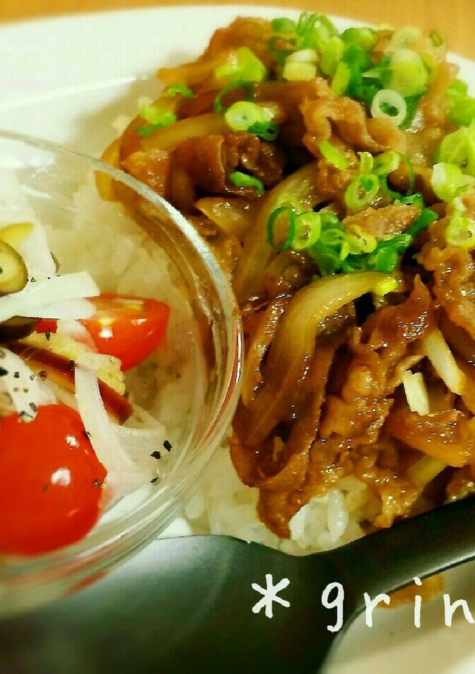 スピードがっつり♪しょうが焼き丼プレート-レシピのメイン写真