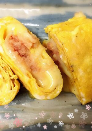 朝食お弁当のおかずに♡たらこチーズ卵焼き-レシピのメイン写真
