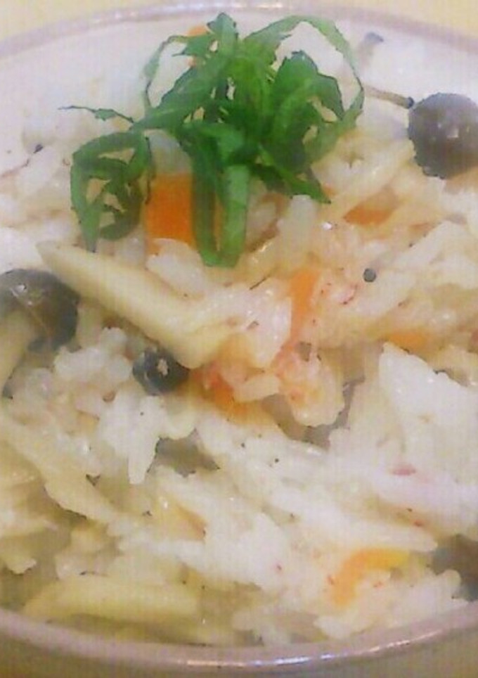 カニ缶ときのこの炊き込みご飯-レシピのメイン写真
