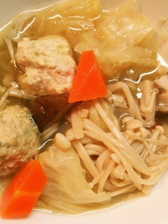 簡単‼鶏つくね鍋♡レシピ見直しました‼-レシピのメイン写真
