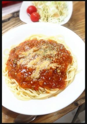簡単♥︎ミートソース缶で野菜具沢山パスタ-レシピのメイン写真