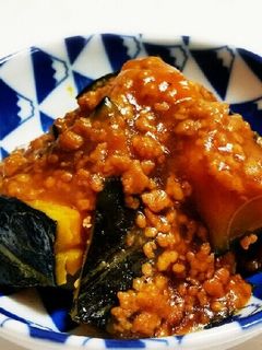 バター風味☆かぼちゃの煮物 鶏そぼろあん-レシピのメイン写真