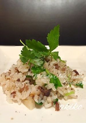 三つ葉とレンコンの炒飯-レシピのメイン写真