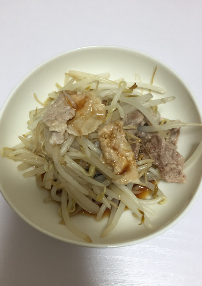 簡単！豚肉ともやしの炒め物-レシピのメイン写真