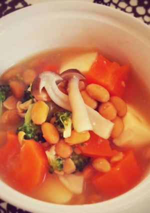 簡単離乳食！野菜たっぷりありものスープ-レシピのメイン写真