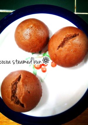 材料3つ❁フライパンdeココア蒸しパン-レシピのメイン写真