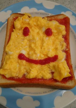 簡単！朝食にオムトースト-レシピのメイン写真